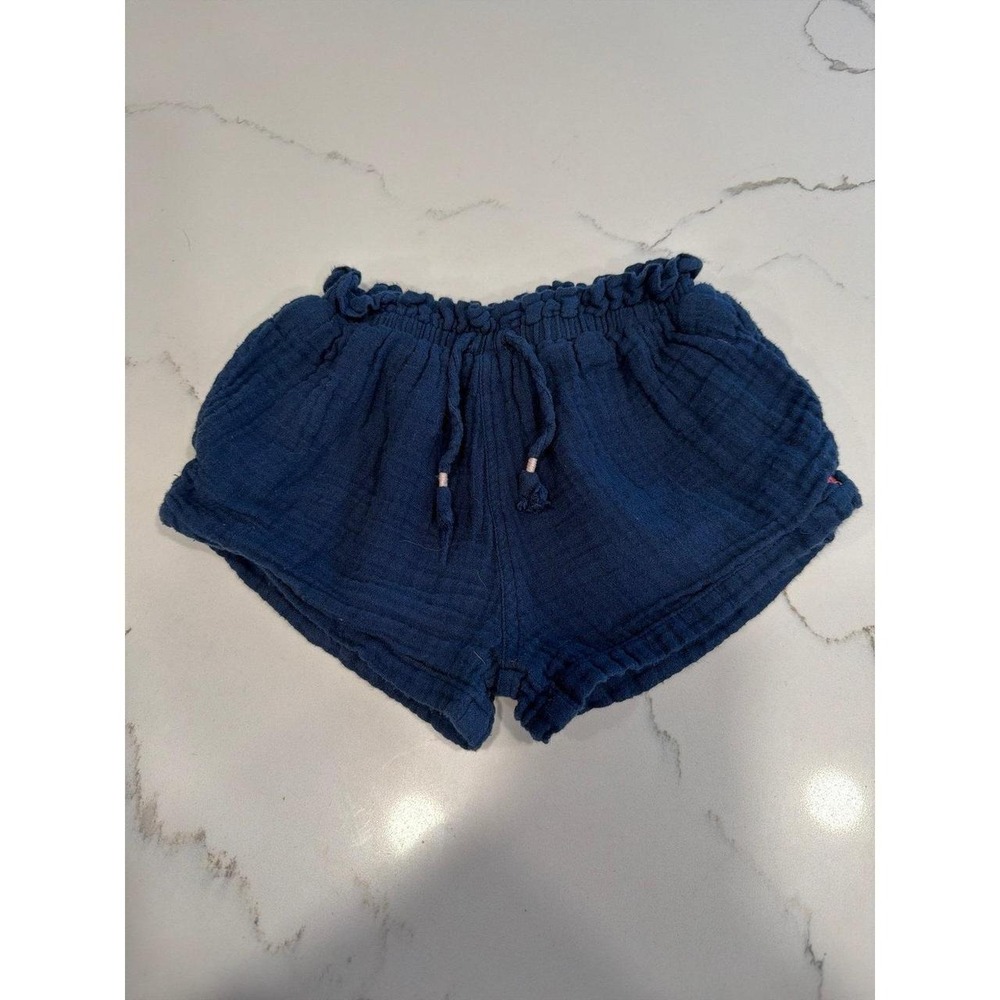 Pink chicken girls navy shorts 4T